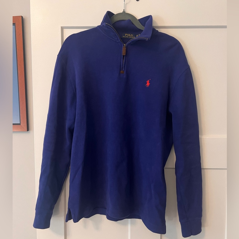 Ralph Lauren Quarter Zip - Navy Blue